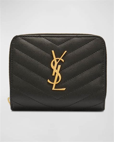 ysl italian made leather wallet|ysl small wallet for women.